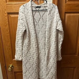 moon & madison Cream Open-Front Cardigan